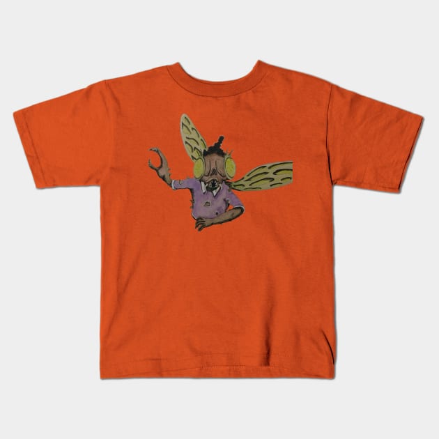 Stockman Fly Kids T-Shirt by ArtofJesseCobb